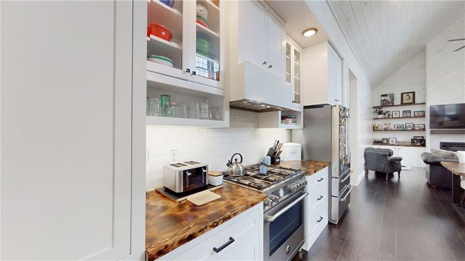 Interior, Kitchen, Wood Texture Flooring