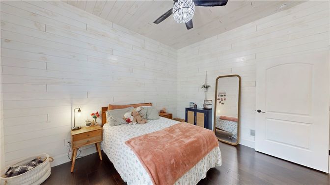 Bedroom, Interior, Wood Texture Flooring