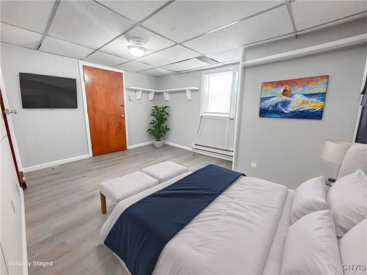 Bedroom, Interior, Wood Texture Flooring