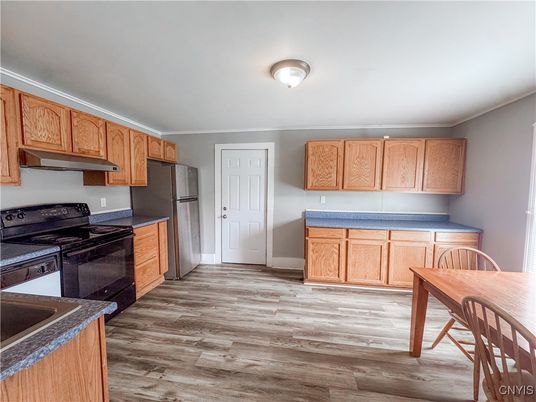Interior, Kitchen, Wood Texture Flooring