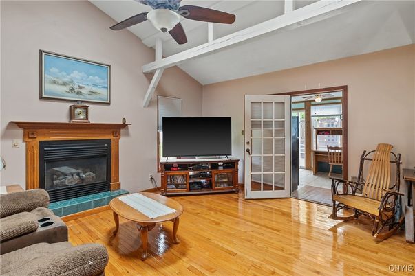 Fireplace, Interior, Wood Texture Flooring
