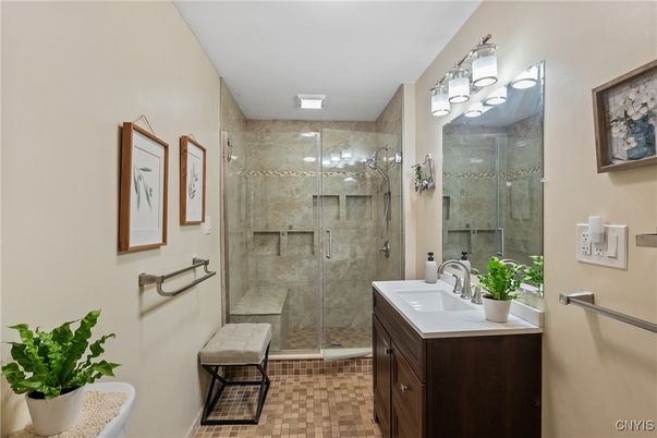 Bathroom, Glass Shower, Interior