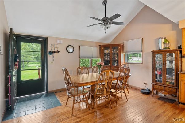 Dining room, Interior, Wood Texture Flooring