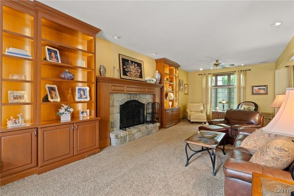 Fireplace, Interior, Living room, Recessed Lighting