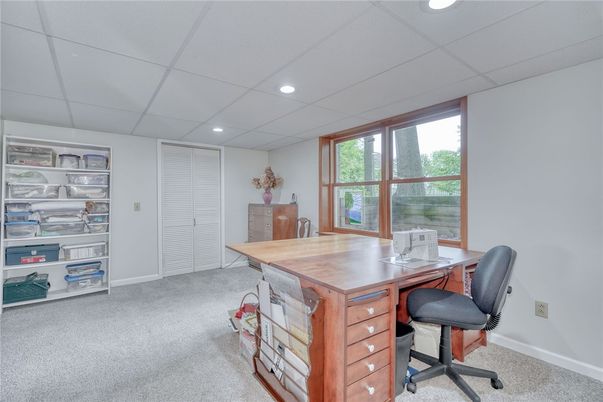 Home Office, Interior, Recessed Lighting