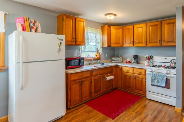 Interior, Kitchen, Wood Texture Flooring