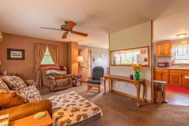 Interior, Kitchen, Living room, Wood Texture Flooring