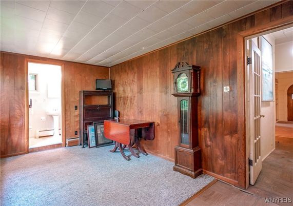 Home Office, Interior, Wooden Walls