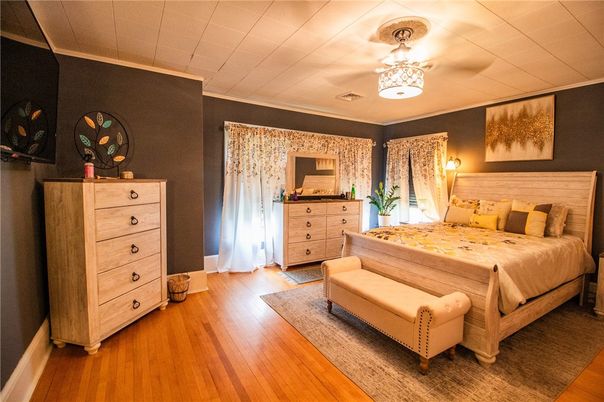 Bedroom, Interior, Wood Texture Flooring