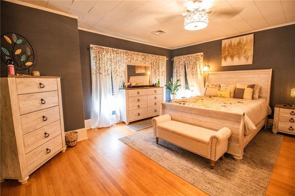 Bedroom, Interior, Wood Texture Flooring