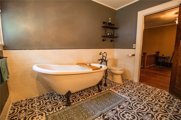 Bathroom, Interior, Wood Texture Flooring