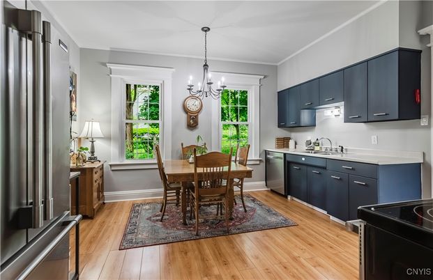 Chandelier, Dining room, Interior, Kitchen, Pendant Lights, Wood Texture Flooring