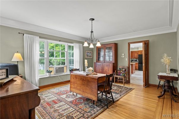 Home Office, Interior, Pendant Lights, Wood Texture Flooring
