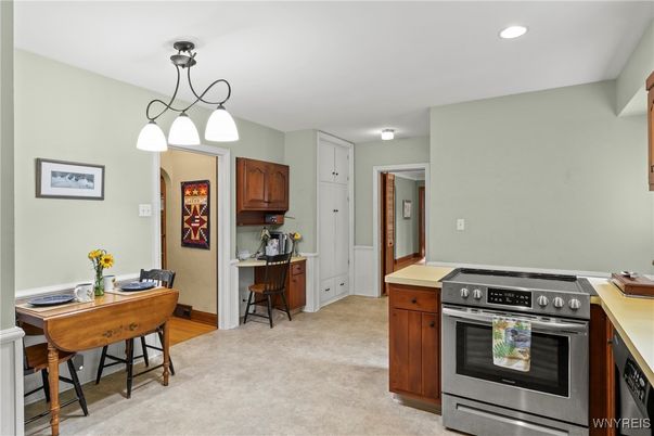 Interior, Kitchen, Pendant Lights, Recessed Lighting, Stainless Steel Appliances