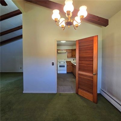 Chandelier, Empty room, Interior, Kitchen