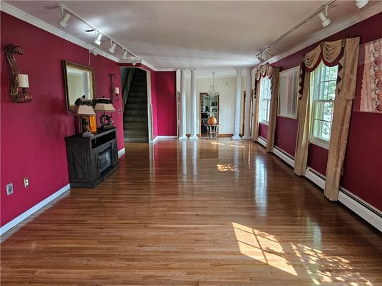Empty room, Interior, Wood Texture Flooring