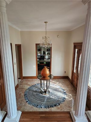 Chandelier, Interior, Wood Texture Flooring