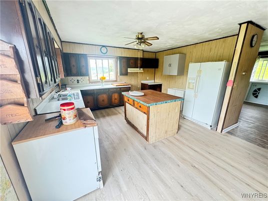 Interior, Kitchen, Wood Texture Flooring