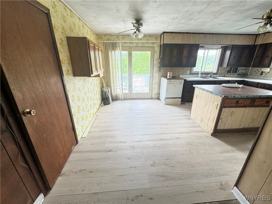 Interior, Kitchen, Wood Texture Flooring
