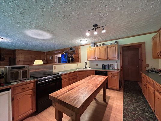 Interior, Kitchen, Wood Texture Flooring