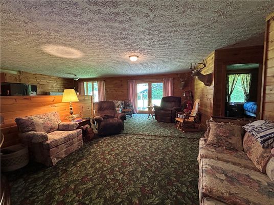 Interior, Living room, Stone Walls
