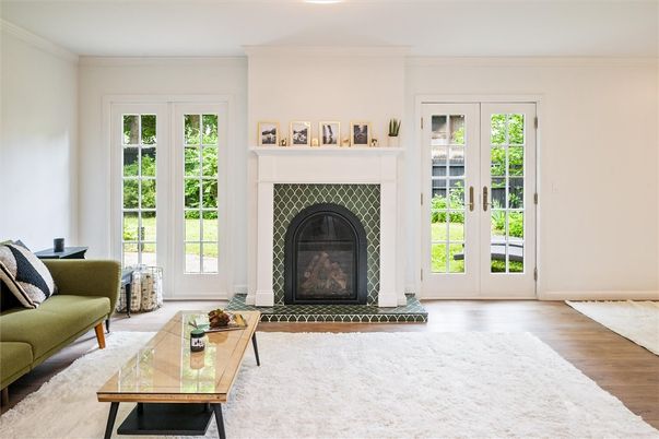 Fireplace, Interior, Living room, Wood Texture Flooring