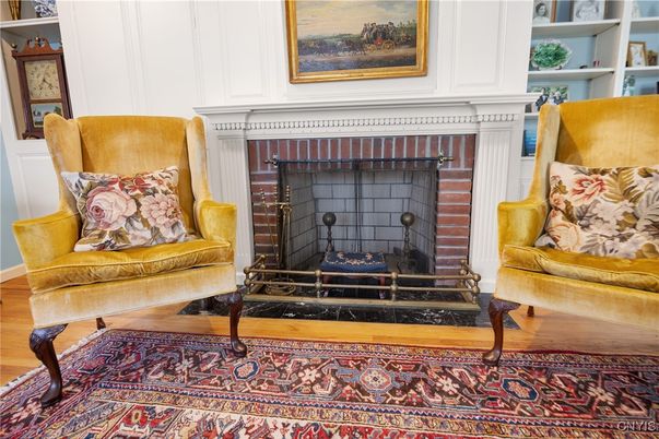 Fireplace, Interior, Wood Texture Flooring