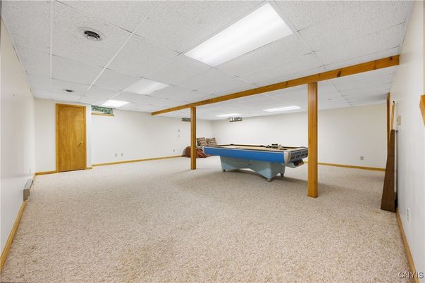 Billiard Table, Game Room, Interior, Recessed Lighting