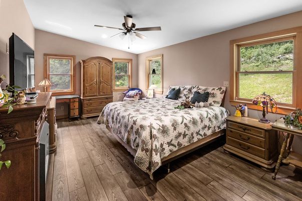 Bedroom, Interior, Wood Texture Flooring