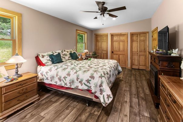 Bedroom, Interior, Wood Texture Flooring
