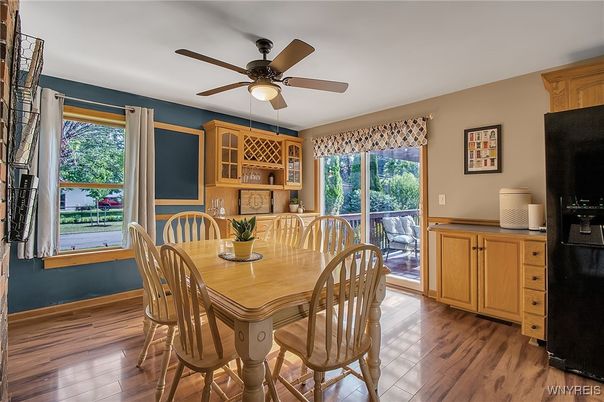 Dining room, Interior, Wood Texture Flooring