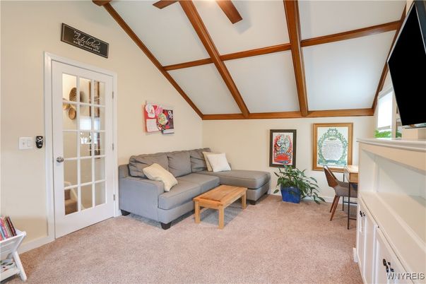 Interior, Living room, Wooden Beams