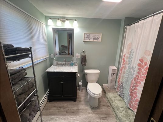 Bathroom, Interior, Wood Texture Flooring