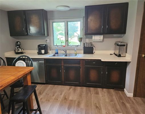 Interior, Kitchen, Wood Texture Flooring