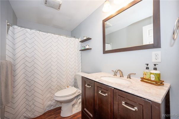 Bathroom, Interior, Wood Texture Flooring