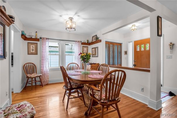 Dining room, Interior, Wood Texture Flooring