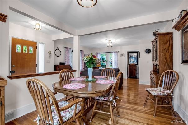Dining room, Interior, Wood Texture Flooring