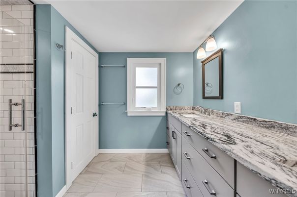Bathroom, Dual Sink Vanities, Interior, Marble