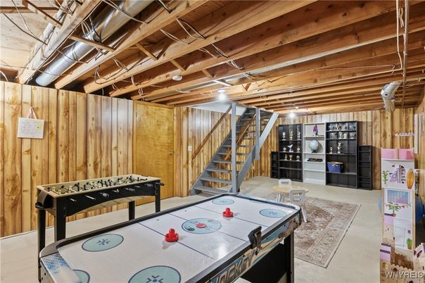 Game Room, Interior, Wooden Beams, Wooden Walls
