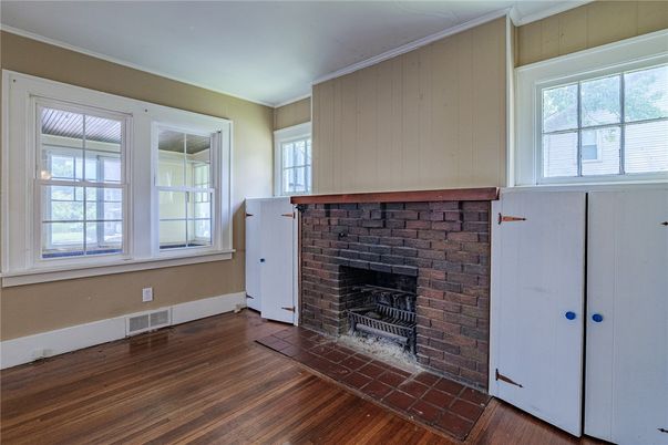 Fireplace, Interior, Wood Texture Flooring