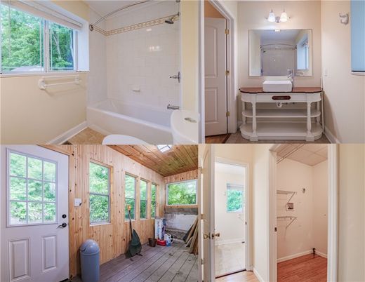 Bathroom, Interior, Wood Texture Flooring