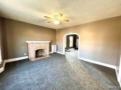 Empty room, Fireplace, Interior