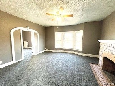 Empty room, Fireplace, Interior