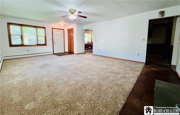 Empty room, Fireplace, Interior