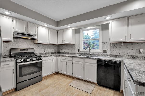 Interior, Kitchen, Recessed Lighting, Stainless Steel Appliances