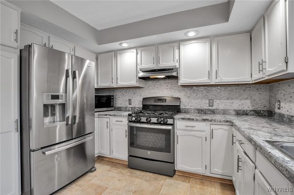 Interior, Kitchen, Recessed Lighting, Stainless Steel Appliances