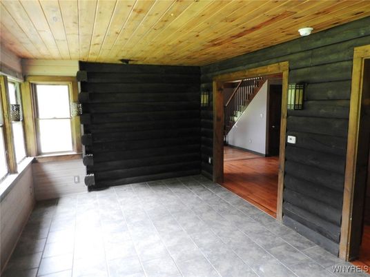 Empty room, Interior, Wooden Ceilings, Wood Texture Flooring, Wooden Walls