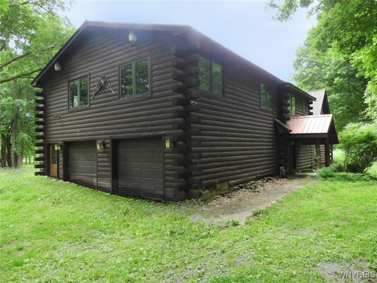 Attached, Backyard, Exterior, Facade, Log Home