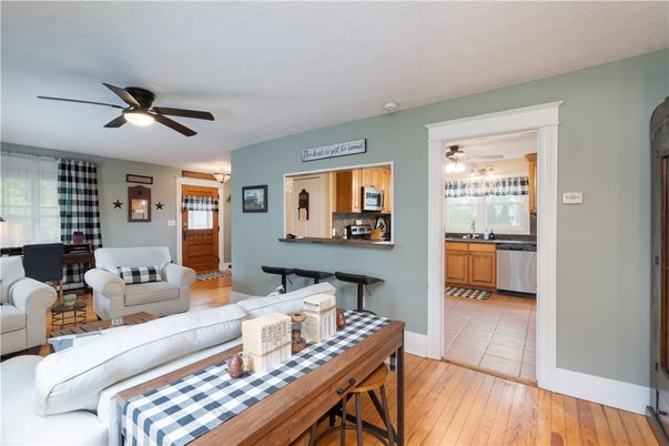 Interior, Kitchen, Living room, Wood Texture Flooring