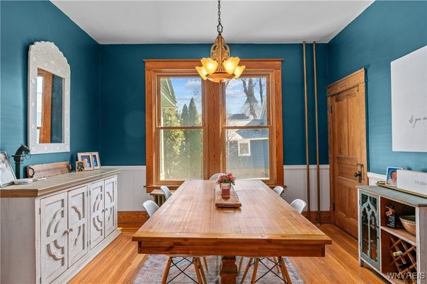 Home Office, Interior, Pendant Lights, Wood Texture Flooring